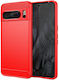 Brushed Carbon Back Cover Σιλικόνης Κόκκινο (Google Pixel 8 Pro)