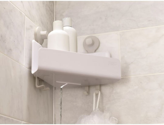Joseph Joseph Colțar Montat pe perete Raft Baie Plastic 18x4x26.5cm Albă Joseph Joseph Colțar Montat pe perete Raft Baie Plastic 18x4x26.5cm Albă