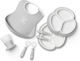 BabyBjorn Feeding Set made of Plastic Gray 5pcs for 4+ months