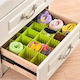 Tpster Plastic Drawer Divider 43.5x5cm 3pcs