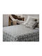 Manterol Casa Luxe Cuvertură Extra-dublu din Bumbac & Poliester GRI 235x270cm