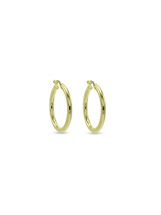 Earrings Hoops made of Gold 9K