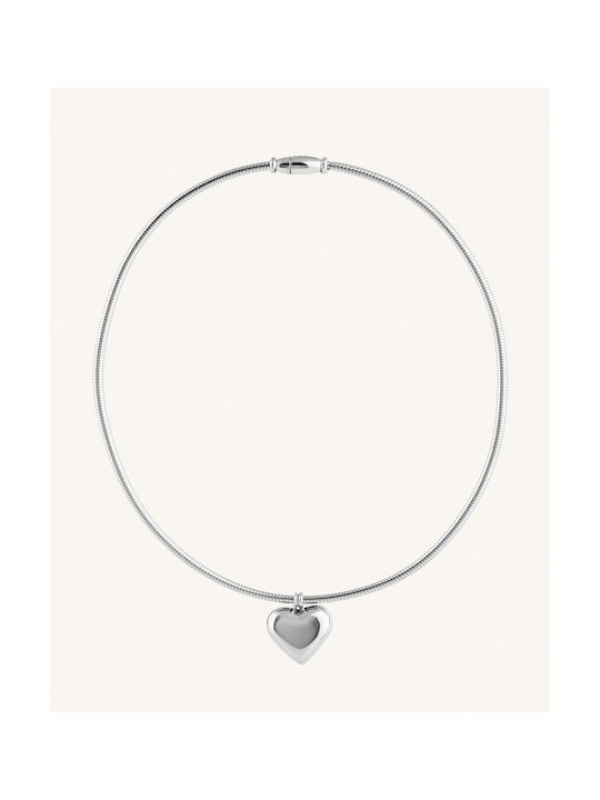 StanStefan Halskette mit Design Herz aus Stahl