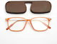 Moscow Mule Slim Ochelari De Citit +1.00 De Buzunar În Culoare Maro MM/SlimSquareBrown/+1.00