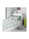 Dimcol Комплект чаршафи Единично Памучни Reach The Stars Green DimCol 160x240см 3бр