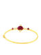 Fa Cad'oro Damen Armband Handschellen aus Gold 14K mit Zirkon