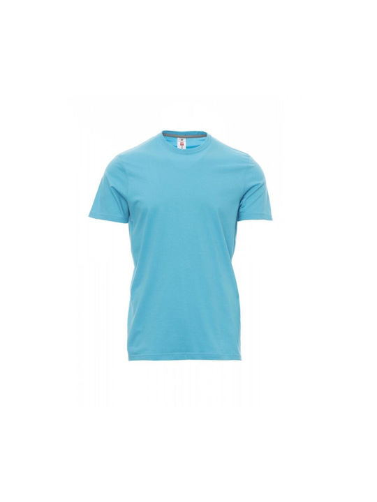 Payper Sunset Short Sleeve Promotional T-Shirt Light Blue