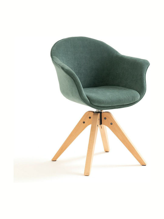 Quilda Stühle Speisesaal Grün 1Stück 63.5x58x82cm