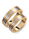 Paraxenies Ehering Zweifarbig 14K
