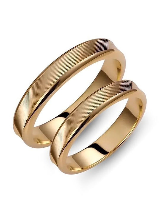 Paraxenies Inel de logodnă din Galben Aur 14K