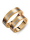 Paraxenies Ehering Zweifarbig 14K