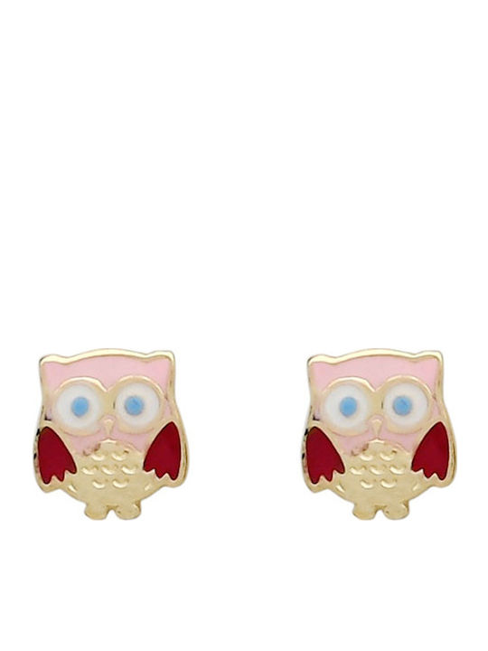 Детски Обеци Studs от Злато 14K