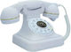 Corded Phone Retro White 766485