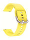 Wsshe Rubber Strap Yellow 22mm