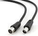 Cablexpert Καλώδιο Κεραίας Coax male - Coax female Μαύρο 1.8m (GM-CCV515) 1τμχ