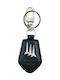 Aeronautica Militare Keychain Leather Black