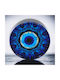 Handgefertigt Tischplatte Glücksbringer Brenner Blau aus Plexiglas 9x9cm 1Stück