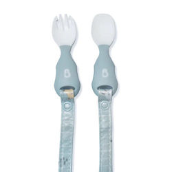 BIBaDO Baby Set with Fork made of Plastic for 6+ months