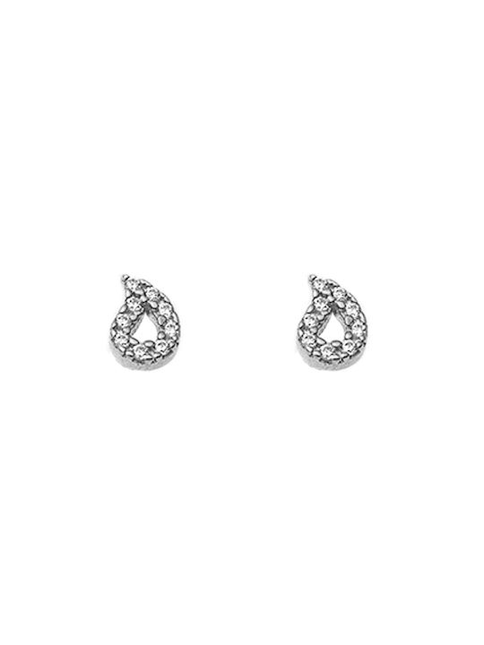 Earrings made of Platinum with Stones