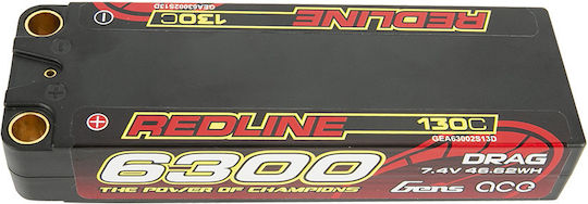 Gens Ace Redline Μπαταρία Li-Po 7.4V 6300mAh 130C 2S XT90 για Τηλεκατευθυνόμενο