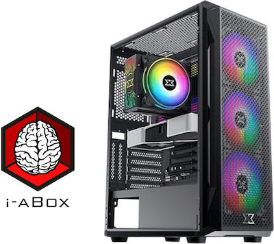 i-aBox Entry lvl v3i nRG Jocuri Desktop PC (Nucleu i5-12400F/32GB DDR4/1TB SSD/GeForce RTX 4060/W11 Acasă)