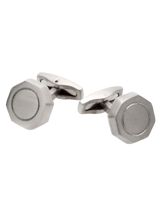 Tribute Cufflinks of Steel Silver