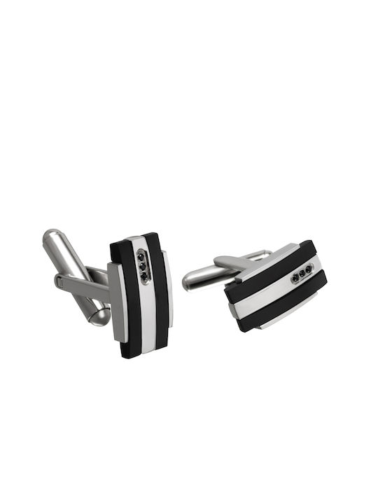 Tribute Cufflinks of Steel Black