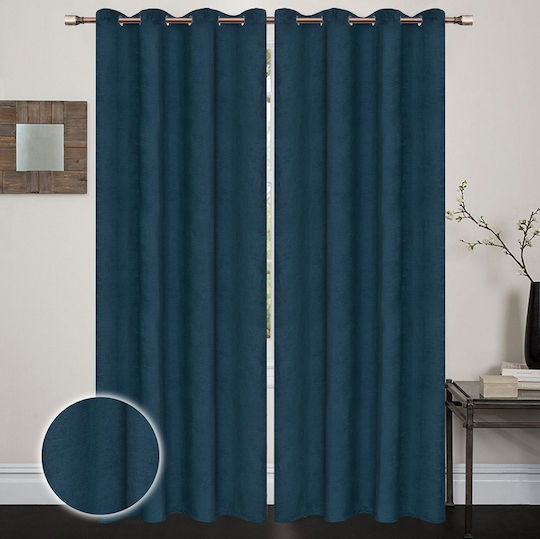 Vasilas Home Curtain with Grommets 140x270cm