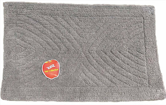 Sidirela Бански килим Памук Правоъгълена Anita 3219-GREY Сив 50x80бр