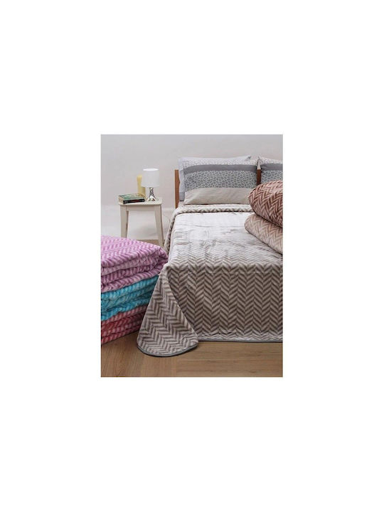 Anesis Decke Samt Übergröße 220x240cm Fuchsia