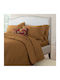 Ariete Sheet Sets King Size with Elastic 240x260cm. Beige 4pcs