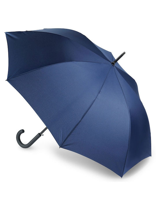 Bugatti Umbrelă de ploaie with Walking Stick Blue