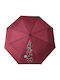 Figaro Winddicht Regenschirm Kompakt Burgundisch