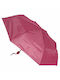Rain Winddicht Regenschirm Kompakt Fuchsie