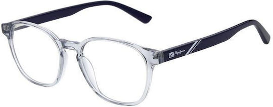 Pepe Jeans Transparent Children's Plastic Eyeglass Frame PJ3519-909