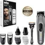 Braun 10 1 Mgk Rechargeable Hair Clipper Set Brown MGK7420