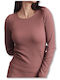Women's Long Sleeve T-Shirt Brown