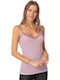 Women's T-Shirt with Spaghetti Strap Purple