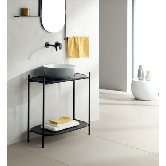 Scarabeo Blat fără Lavoar L74xW43xH77.5cm Ardesia
