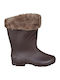1722 Schürzen für Catering Damen Gummistiefel Braun