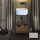 Scarabeo 45 Waschtisch mit Waschbecken L44xB39xH90cm Rovere