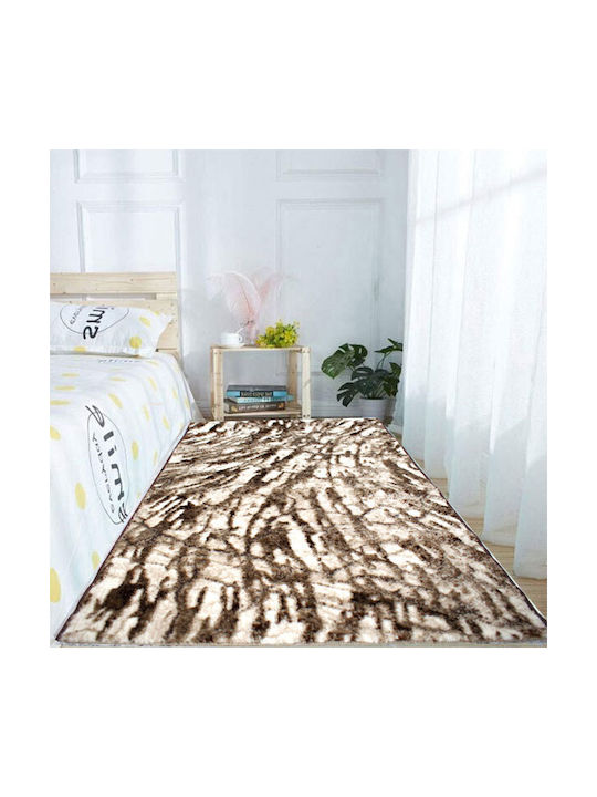 Το μεγάλο παζάρι Modern Bedroom Rugs Set Brown-Beige TMP-2228 3pcs