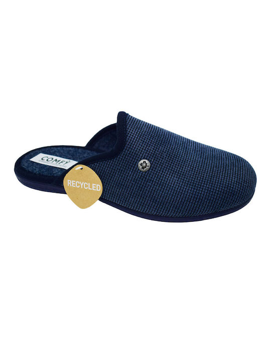 Herrenpantoffeln Mit Blauem Muster Anatomisch