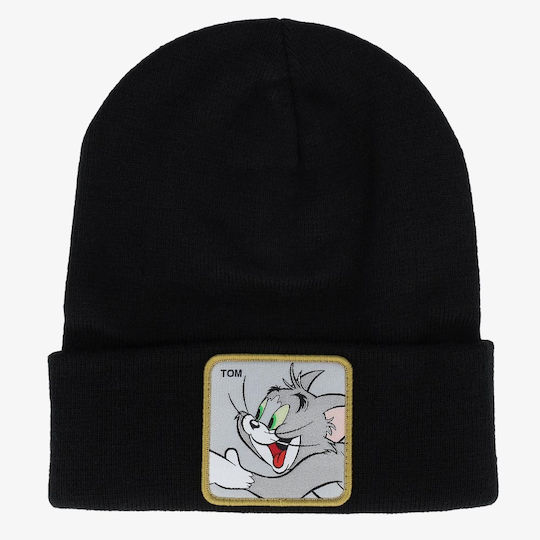 Beanie Unisex Σκούφος Πλεκτός σε Μαύρο χρώμα