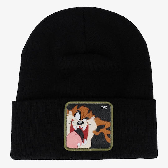 Beanie Unisex Σκούφος Πλεκτός σε Μαύρο χρώμα