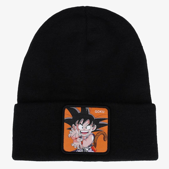 Beanie Unisex Σκούφος Πλεκτός σε Μαύρο χρώμα