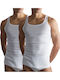 Ανδρικές Φανέλες Αμάνικες Λευκό 2Pack