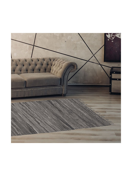 Chios Hellas Rug Rectangular Leather Gray