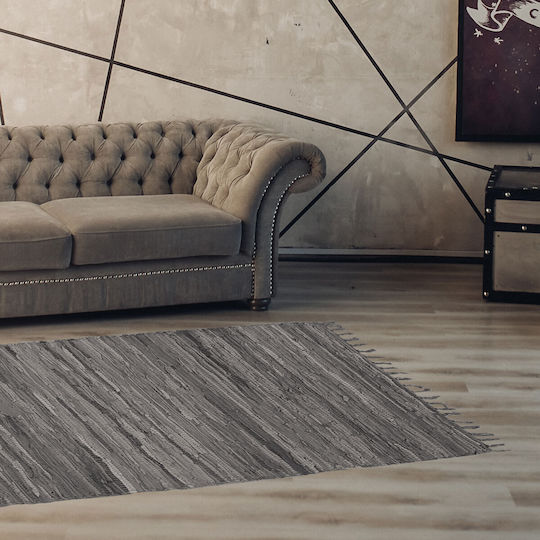 Chios Hellas Teppich Rechteckig Leder Gray