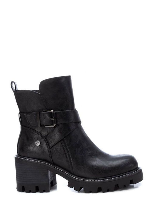 Refresh Damen Knöchelstiefel Schwarz